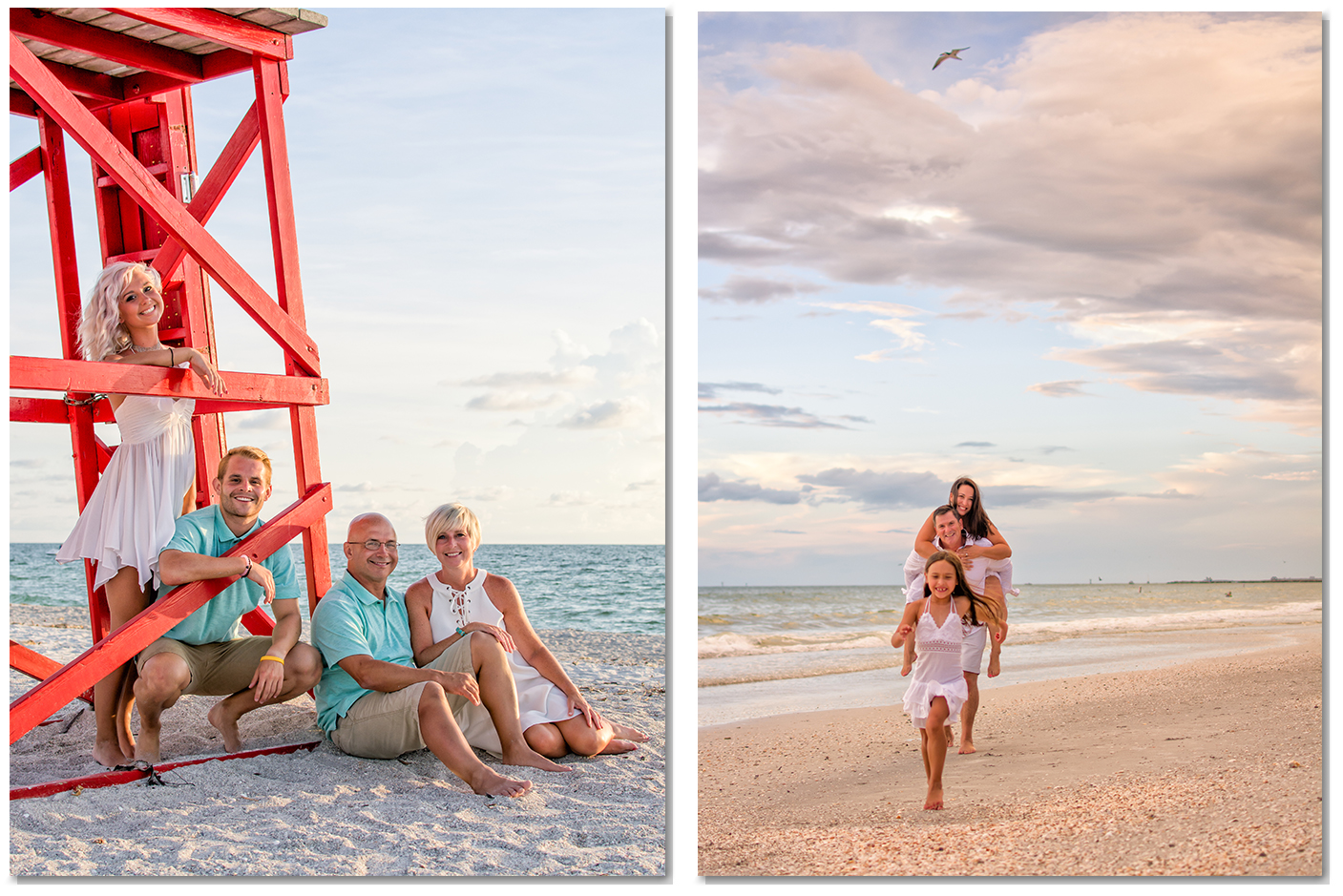 Clearwater beach photographer vacation family portraits